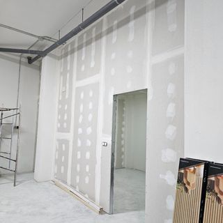 Equipo de trabajo de Pladur y pintura..