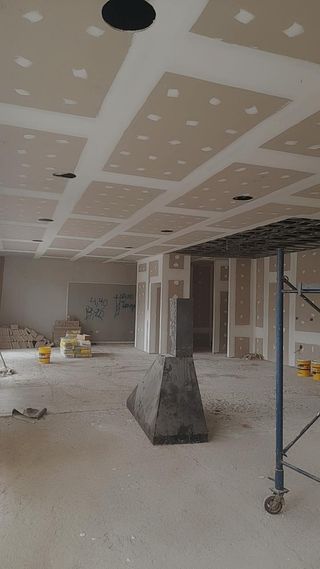 Equipo de trabajo de Pladur y pintura..