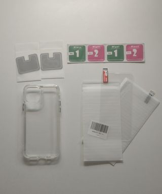 i11 pro funda transparente y protector de pantalla