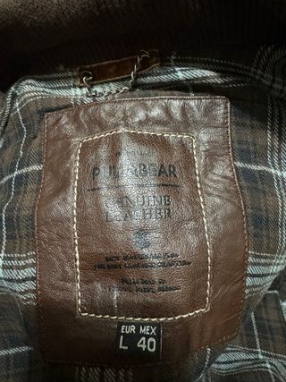 Chaqueta de piel P&B Talla L