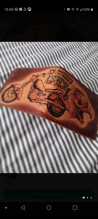 Cartera de cuero de hombre