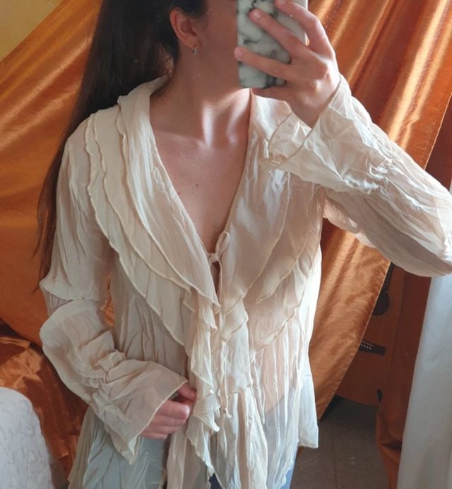 Camicia donna voilant 