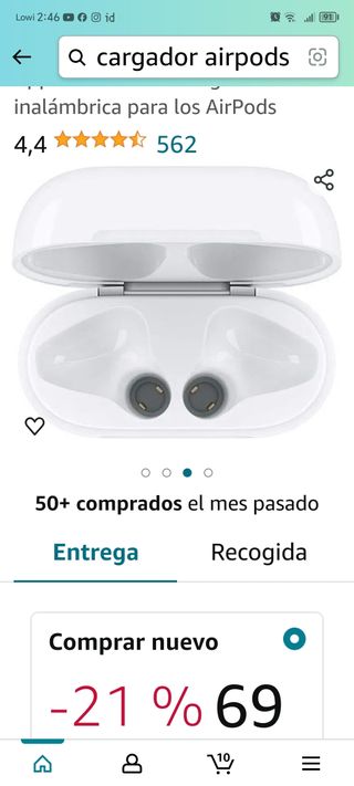 CARGADOR AIRPODS Apple
