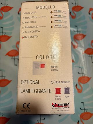 Rialto civetta solo contenitore per allarme