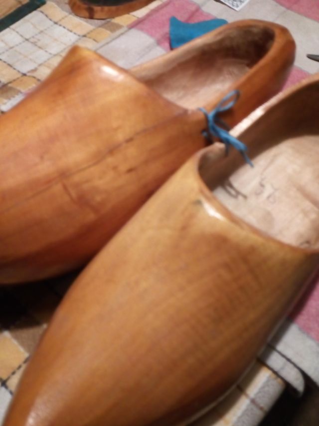 zoccole vintage in legno