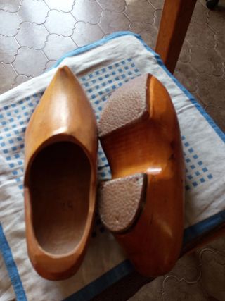 zoccole vintage in legno