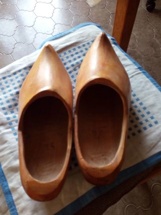 zoccole vintage in legno