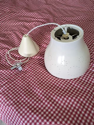 Lampara blanca ikea techo