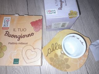 Piattino e bicchierino Allegria Thun