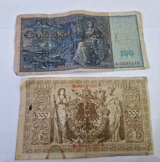 banconote Germania "reichsbanknote" 1910