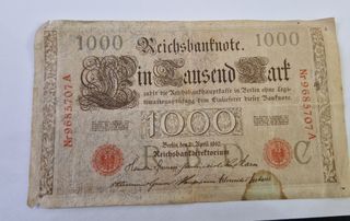 banconote Germania "reichsbanknote" 1910