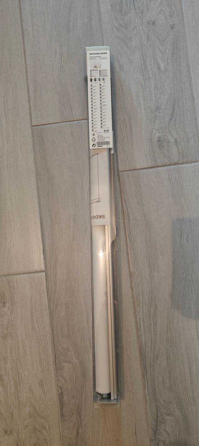 SKOGSKLÖVER Tenda a rullo, bianco, 80x195 cm