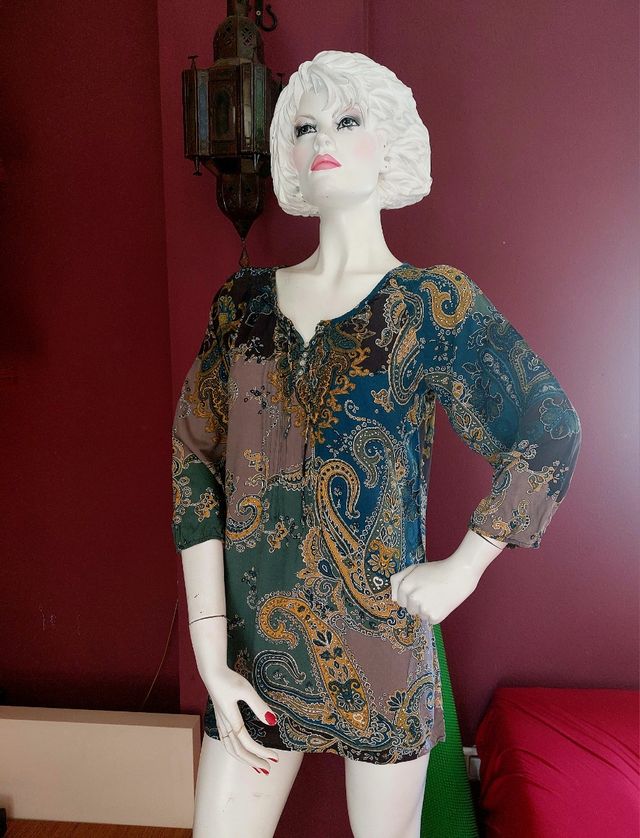 Camisola túnica paisley