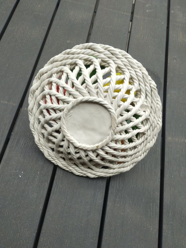 Vaso porta frutta in ceramica