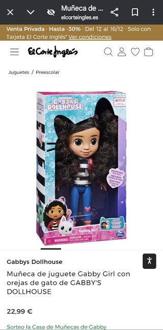 MUÑECA DE GABBY DOLLHOUSE