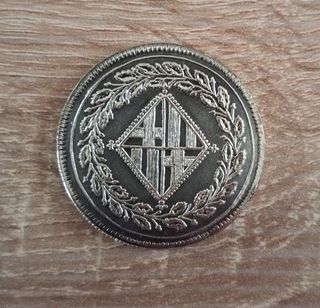 MONEDA 5 PESETAS BARCELONA 1814.🪙