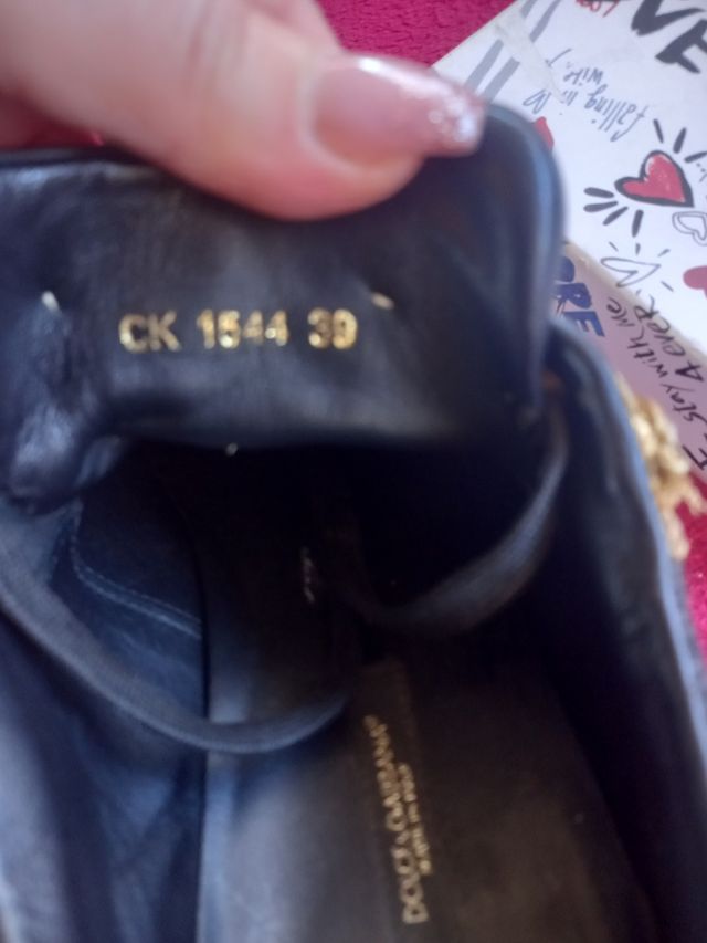 Sneakers Portofino barocco con perla