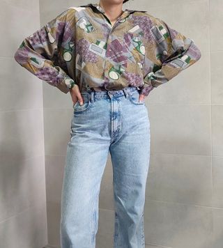 Camisa estampada vintage