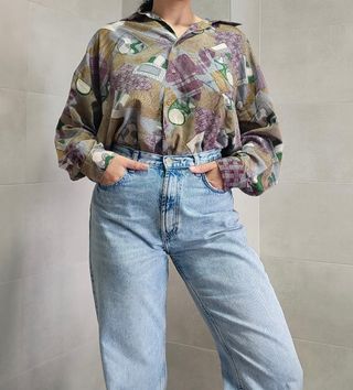 Camisa estampada vintage
