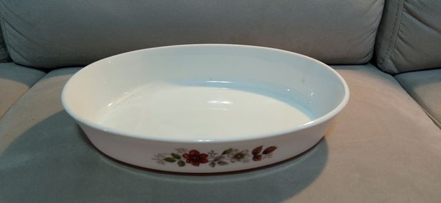 Teglia ovale in porcellana decorata