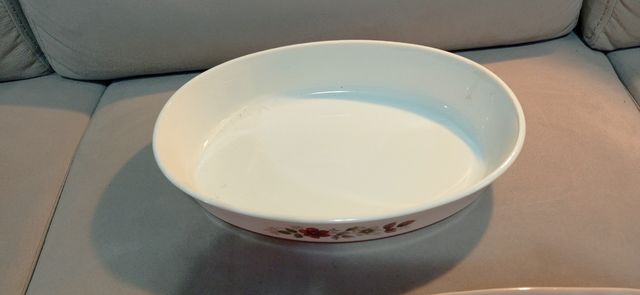 Teglia ovale in porcellana decorata