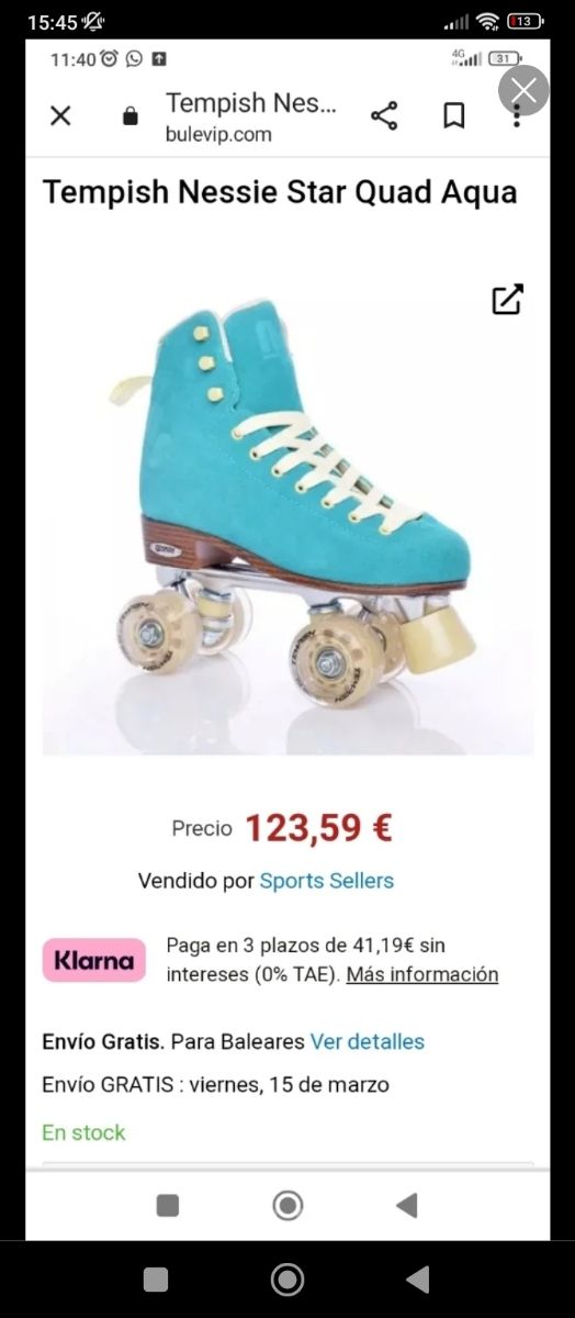 Patines Quad Tempish 39