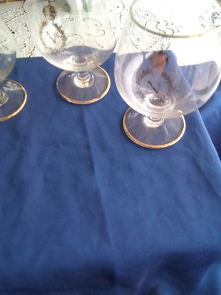Set 4 bicchieri cristallo vintage Napoleon