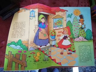Cuento de caperucita dibujos realce