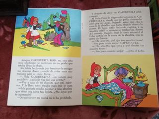 Cuento de caperucita dibujos realce