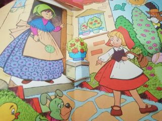 Cuento de caperucita dibujos realce