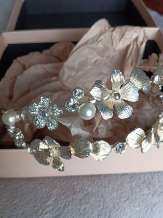 Tiara Novia plata 