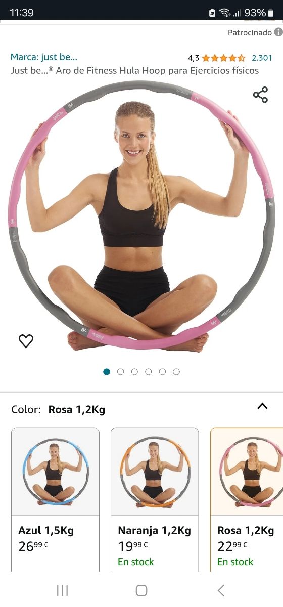 Hula hoop desmontable