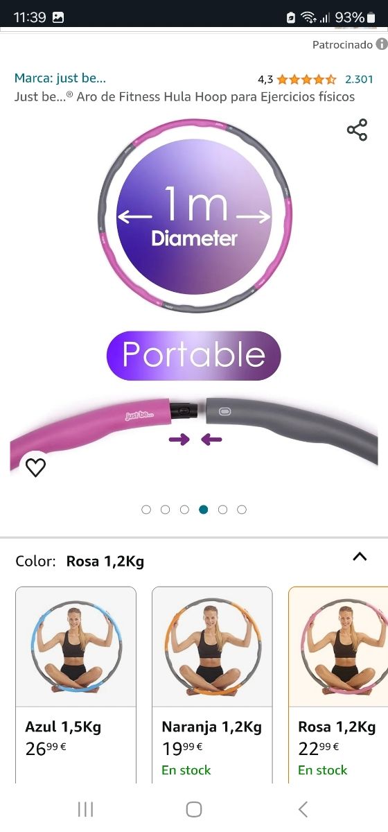 Hula hoop desmontable