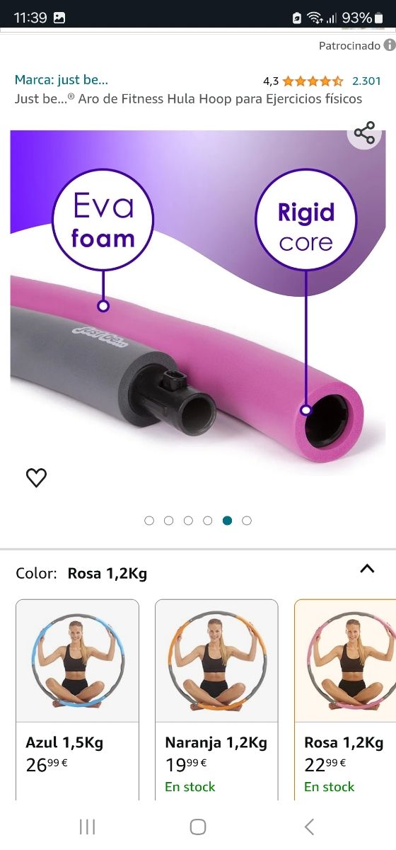 Hula hoop desmontable