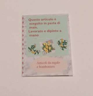 Quadretto artigianale in pasta di mais