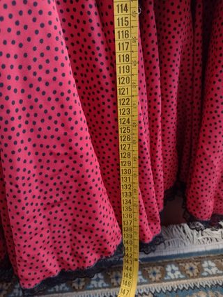 Traje flamenca rojo lunares