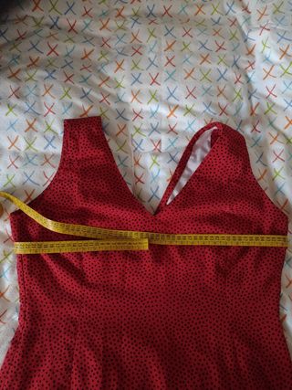 Traje flamenca rojo lunares