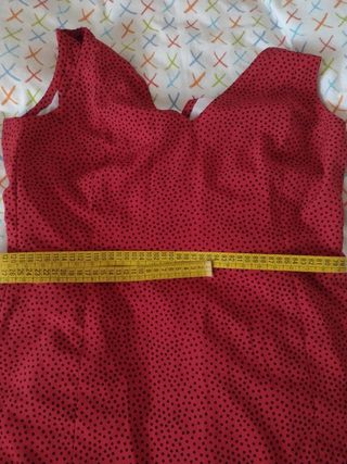 Traje flamenca rojo lunares