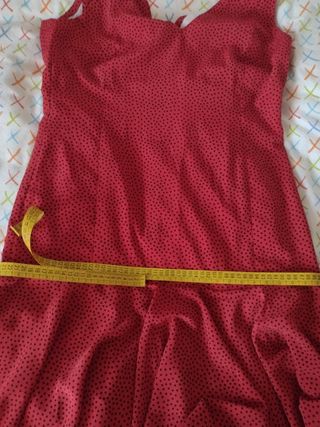 Traje flamenca rojo lunares