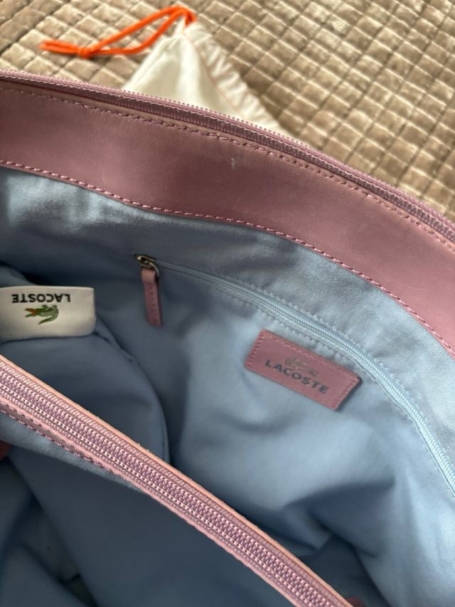 Bolso de piel Lacoste