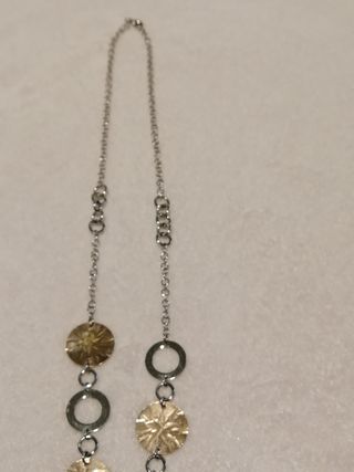 Set collana e bracciale in acciaio