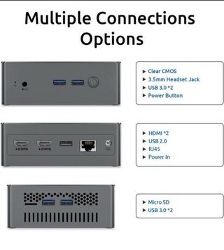 Mini Pc 8GB DDR4 256GB SSD Windows 11 Pro
