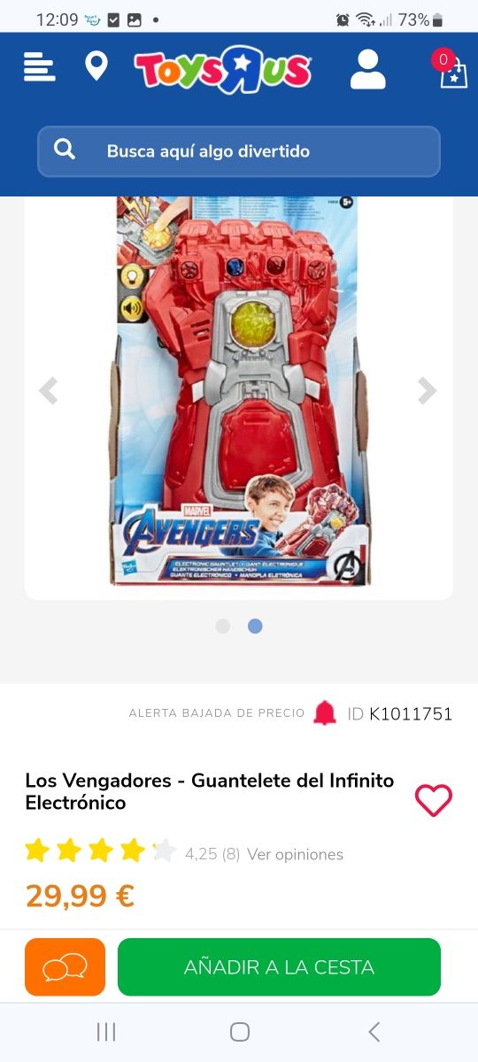 Puño superhéroes electrónico