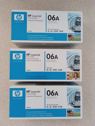 1 TONER HP 06A C3906A NEGRO HP LJ 5L, 6L, 3100,