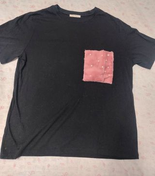 Camiseta negra T.L Zara