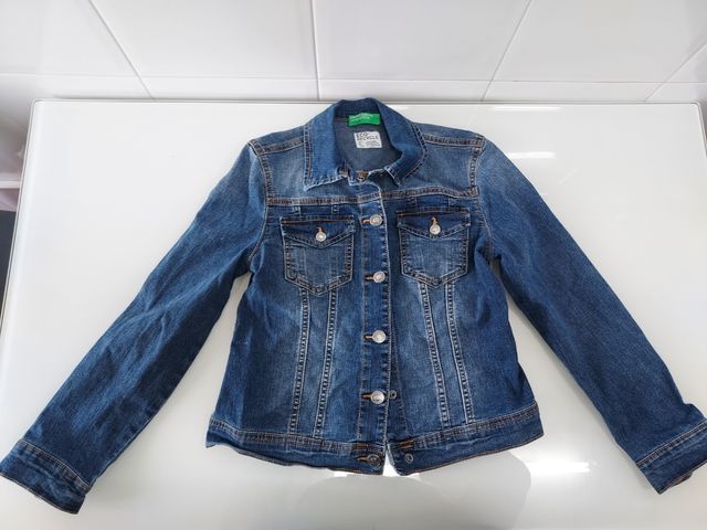 Cazadora vaquera niña Benetton