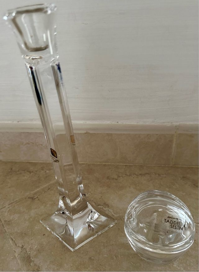 Set cristallo imperatore candeliere e vaso