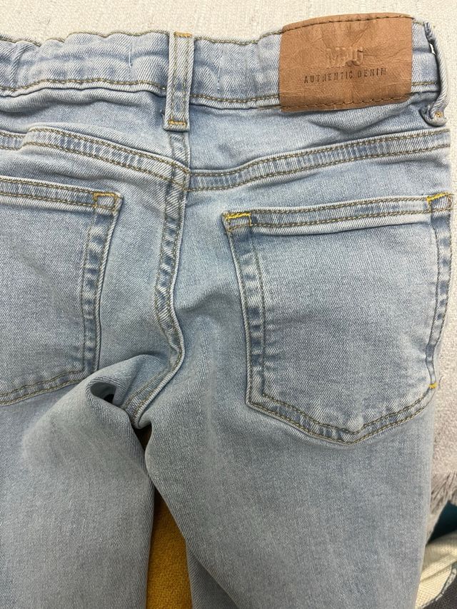Vaquero Mango skinny niño azul