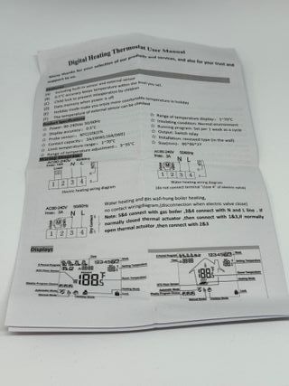 Termostato digital programable para suelo radiante