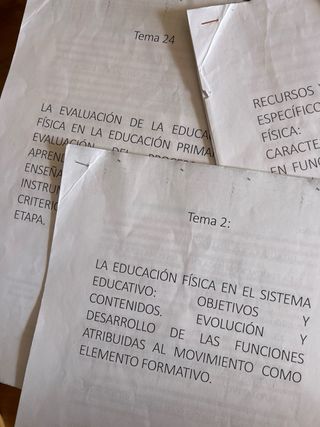 Temas oposiciones educacion fisica